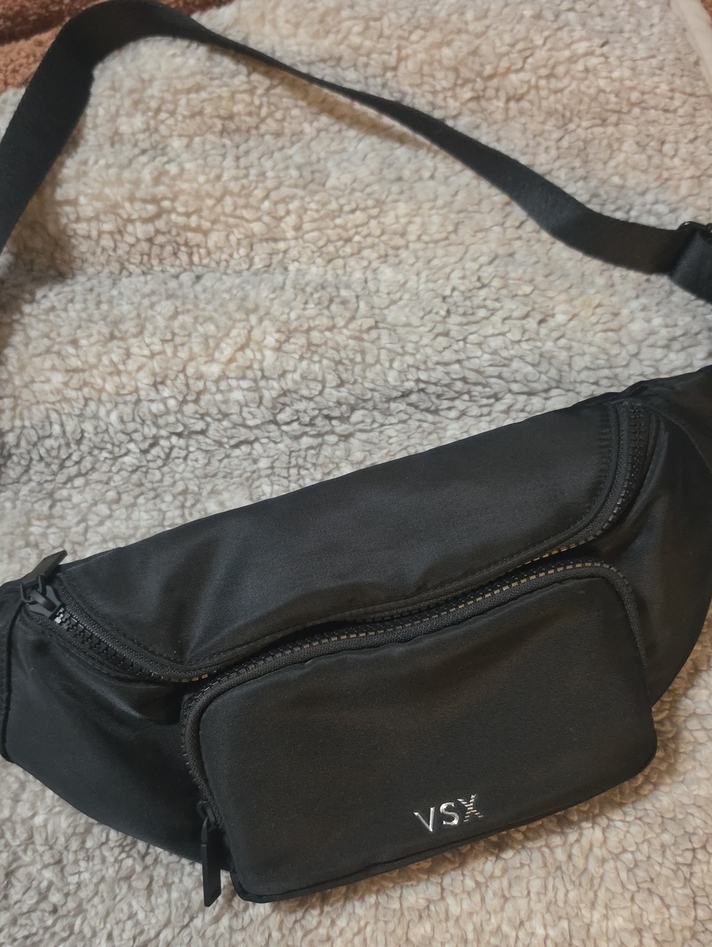 Victoria Secret VSX Black Belt Bag with Front Pocket